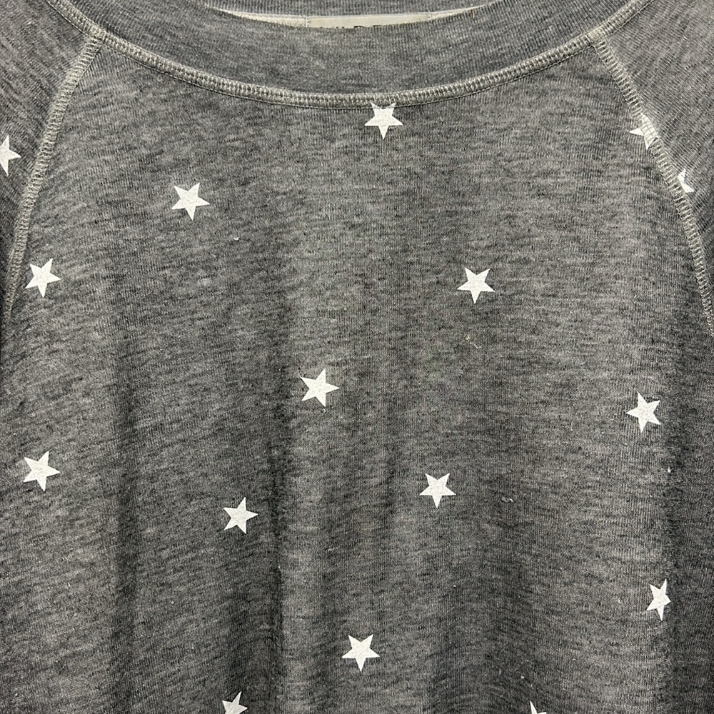Wildfox Couture Women's Football Star Monte Crop Sweatshirt XS Oversized Lounge - Picture 3 of 9